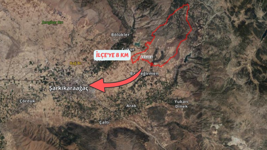 ISPARTA ŞARKİKARAAĞAÇ ASLANDOĞMUŞ KÖYÜ 176M² TARLA SATILIKTIR. - ISPARTA ŞARKİKARAAĞAÇ fotoğraf 6